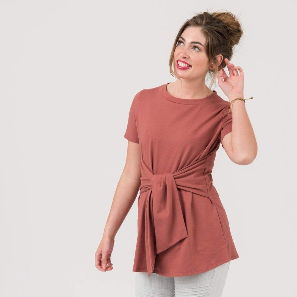 Agnes & Dora™ Side Seam Sash Top Rust